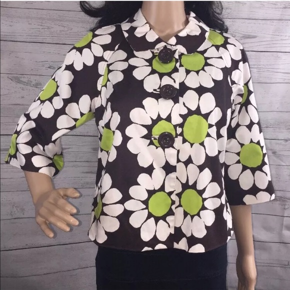 Catherine Stewart Retro Floral Print Jacket - New - Picture 1 of 8